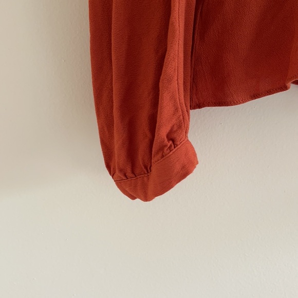 Beautiful Rust Orange Blouse! - Picture 8 of 9